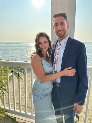 Mike with his beautiful fiance, Nicole