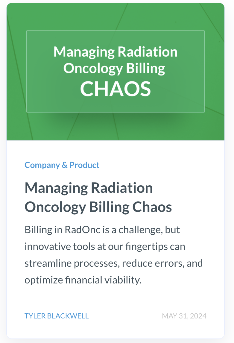 Managing Billing Chaos Blog